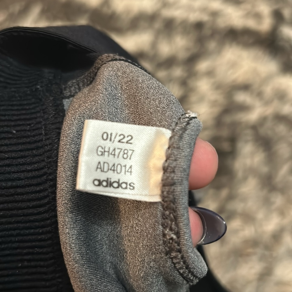 Gray and black ADIDAS Sports Bra - Picture 3 of 4